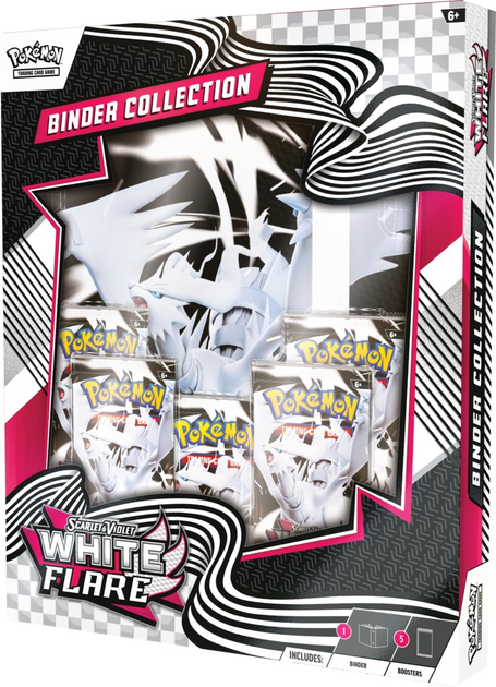 Dodatek Pokémon TCG: Scarlet & Violet - White Flare - Binder Collection - Reshiram 3 szt (0196214113893) - obraz 3
