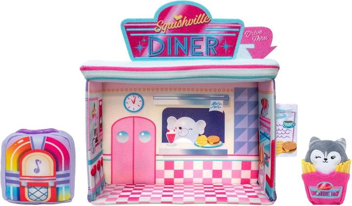 Набір іграшок Jazwares Mini Squishmallow Retro Darling Diner (191726434818) - зображення 2