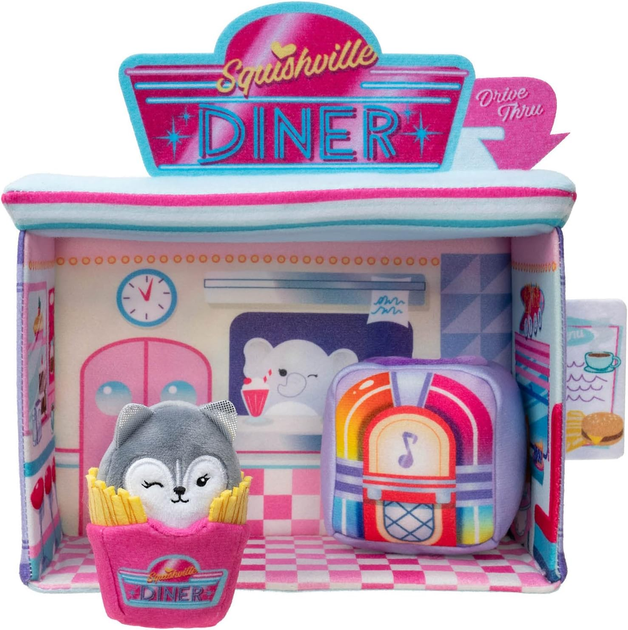 Набір іграшок Jazwares Mini Squishmallow Retro Darling Diner (191726434818) - зображення 3