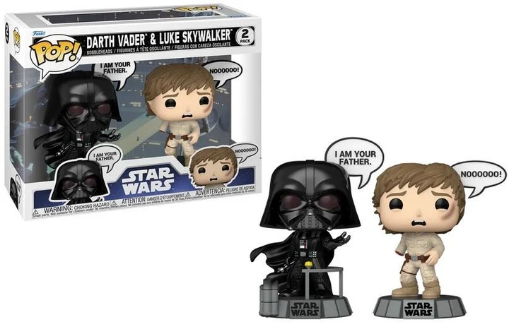 Figurka Funko POP Star Wars: Sayings - Vader & Luke Skywalker (I Am Your Father) 2-Pack 83595 (889698835947) - obraz 4
