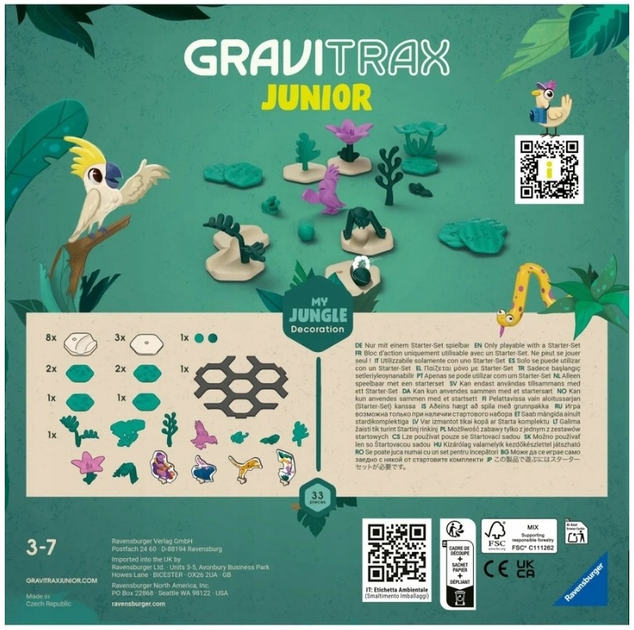 Ігровий набір Ravensburger GraviTrax Junior Джунглі (4005556237470) - зображення 4