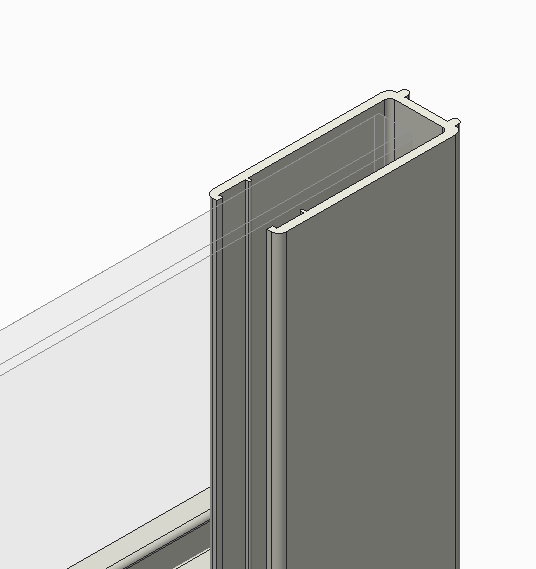 Двері в нішу Koer SR SD01-120x200-TR-07 прозоре скло Easy Clean 8мм, графіт (KR5378) - зображення 2