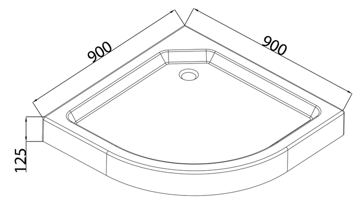 Душевой поддон с сифоном Mixxus PLAIN ST01-90x90x13 диаметр слива 52 мм (MI6916) - Фото 2 Душевой поддон с сифоном Mixxus PLAIN ST01-90x90x13 диаметр слива 52 мм (MI6916) - изображение 2