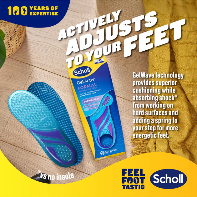 Ортопедичні устілки Dr. Scholl Gelactiv L 40 - 46.5 1 пара (5056585802695) - зображення 3