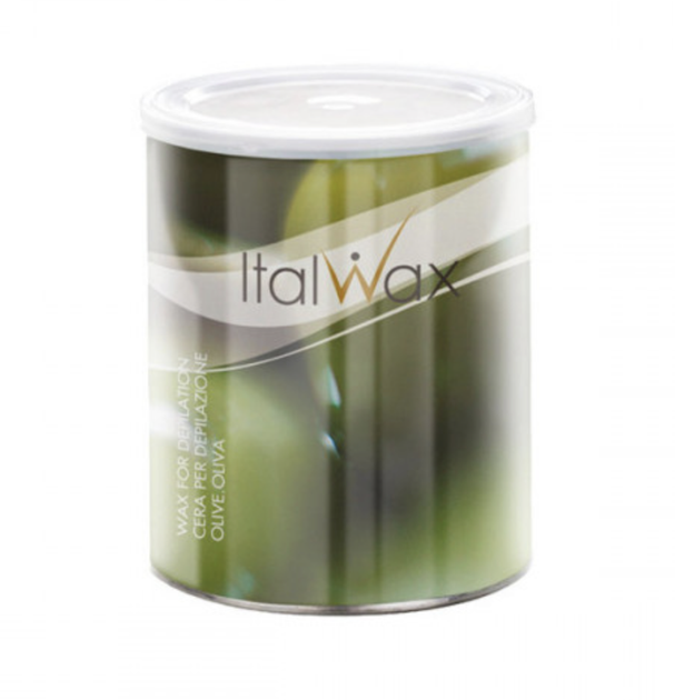 Теплый воск в банке Ital Wax Олива 800г - Фото 1 Теплый воск в банке Ital Wax Олива 800г - изображение 1