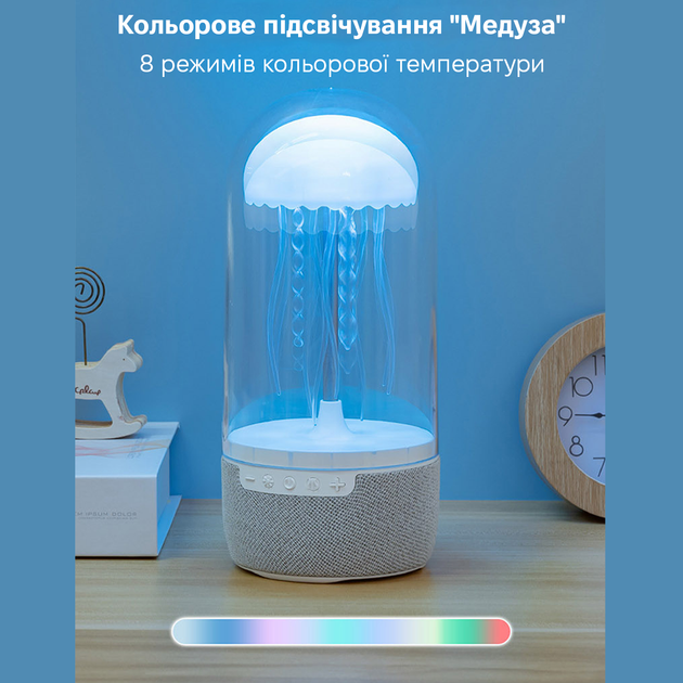 Ночник медуза с аккумулятором Inspire MAX113 - Фото 5 Ночник медуза с аккумулятором Inspire MAX113 - изображение 5