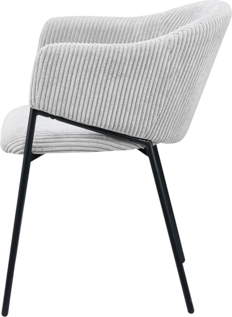 Стілець для кухні та вітальні Homla PRAZER 55 x 60.5 x 78 см Silver (5906496737954) - зображення 3