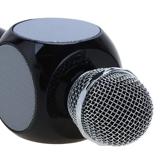 Микрофон караоке WSTER WS-1816 - беспроводной Bluetooth микрофон с cветомузыкой слотом USB и FM тюнером - изображение 3