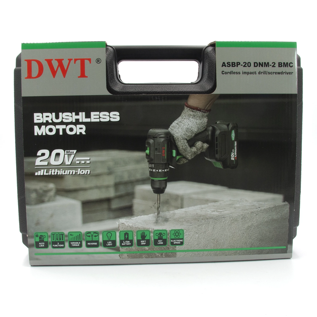 Аккумуляторная ударная дрель шуруповерт DWT ASBP-20 DNM-2 BMC - Фото 10 Аккумуляторная ударная дрель шуруповерт DWT ASBP-20 DNM-2 BMC - изображение 10