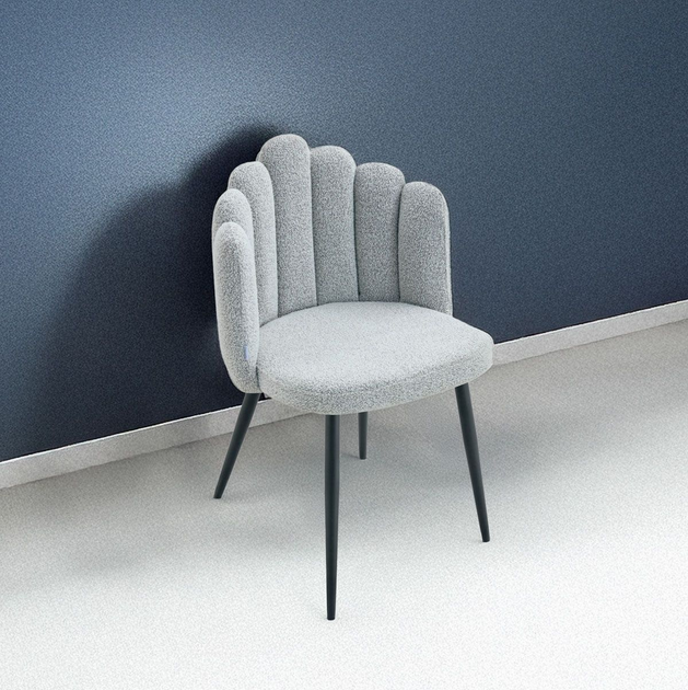 Krzesło do kuchni i salonu Homla LUXE 49 x 55 x 85 cm Grey (5906496741746) - obraz 7