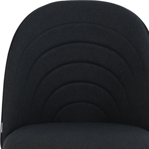 Krzesło do kuchni i salonu Homla LUDI 50 x 53 x 85 cm Black (5906496738180) - obraz 7