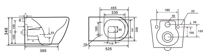 Унітаз підвісний Mixxus Premium ELLIPSE-0309-T1 GRAY 530x360x350mm система змиву TORNADO 1.0 (MP6655) - Фото 2 Унітаз підвісний Mixxus Premium ELLIPSE-0309-T1 GRAY 530x360x350mm система змиву TORNADO 1.0 (MP6655) - изображение 2