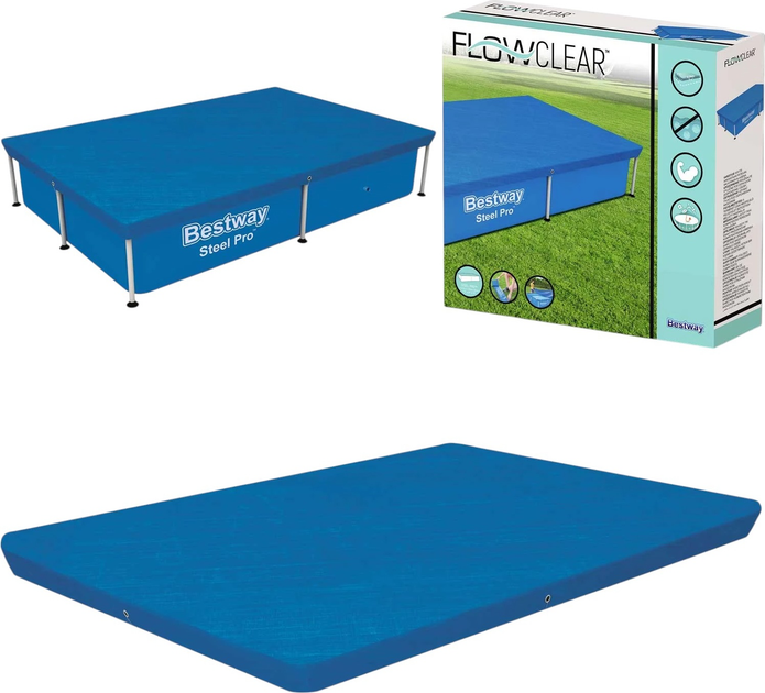 Тент для басейну Bestway 224 x 154 см 58103 (6942138918465) - зображення 4