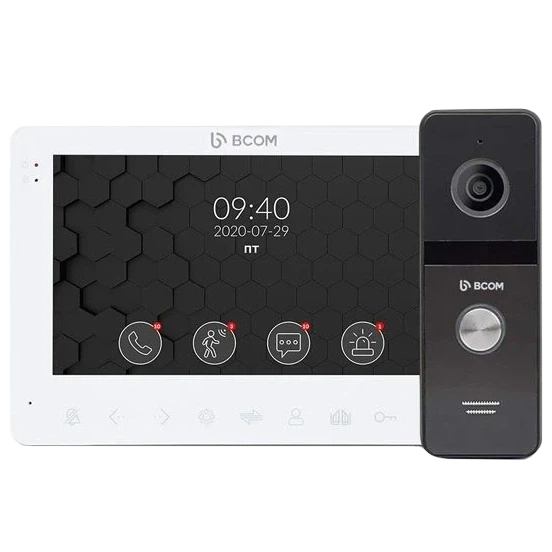 Комплект відеодомофону BCOM BD-780FHD White Kit - Фото 1 Комплект відеодомофону BCOM BD-780FHD White Kit - зображення 1