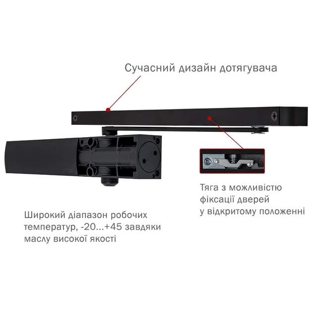 Доводчик RYOBI 1200 D-1200T BLACK - изображение 2