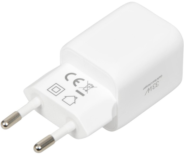 Мережевий зарядний пристрій iBOX C-42 PD33W USB A+C White (ILUC42W) - зображення 2