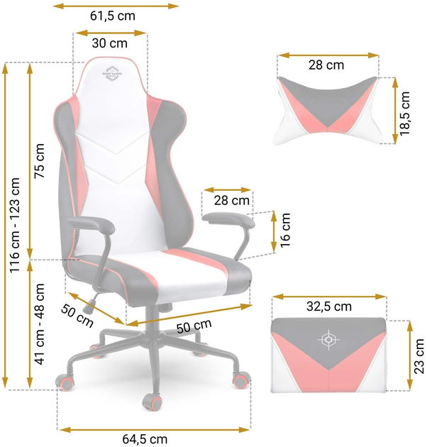 Fotel gamingowy Sofotel Miss Fortune 2593 (5903890602536) - obraz 5