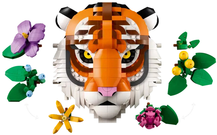 Конструктор LEGO Art Колекція фауни - Тигр 744 елемента (31217) - зображення 5
