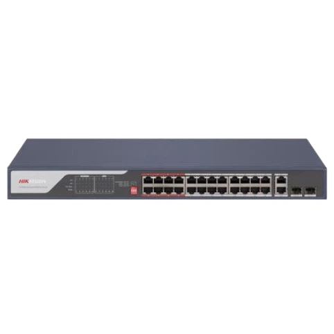 24-портовий POE комутатор Hikvision DS-3E0326P-E(C) - Фото 1 24-портовий POE комутатор Hikvision DS-3E0326P-E(C) - изображение 1