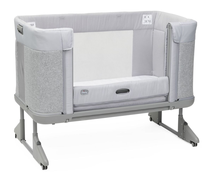 Дитяче ліжечко Chicco Next2Me Forever Ash Grey Cross Collection 3 в 1 Світло-Сіре (8058664165056) - зображення 4