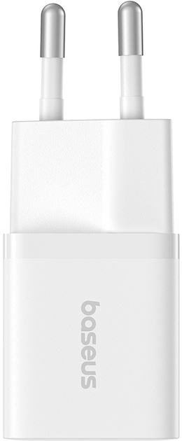 Ładowarka sieciowa Baseus GaN5 Fast Charger 1C 25W EU + Data Cable Type-C to Typ-C 100W Moon White (P10110909213-01) - obraz 2