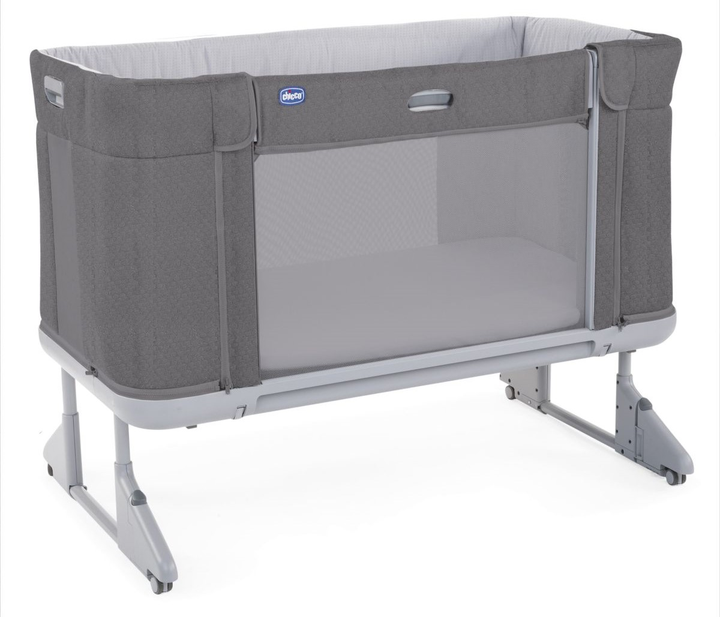 Łóżeczko dziecięce dostawne Chicco Next2Me Forever Moongrey 3 w 1 Szare (8058664140510) - obraz 3
