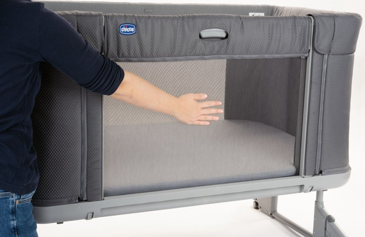 Łóżeczko dziecięce dostawne Chicco Next2Me Forever Moongrey 3 w 1 Szare (8058664140510) - obraz 15