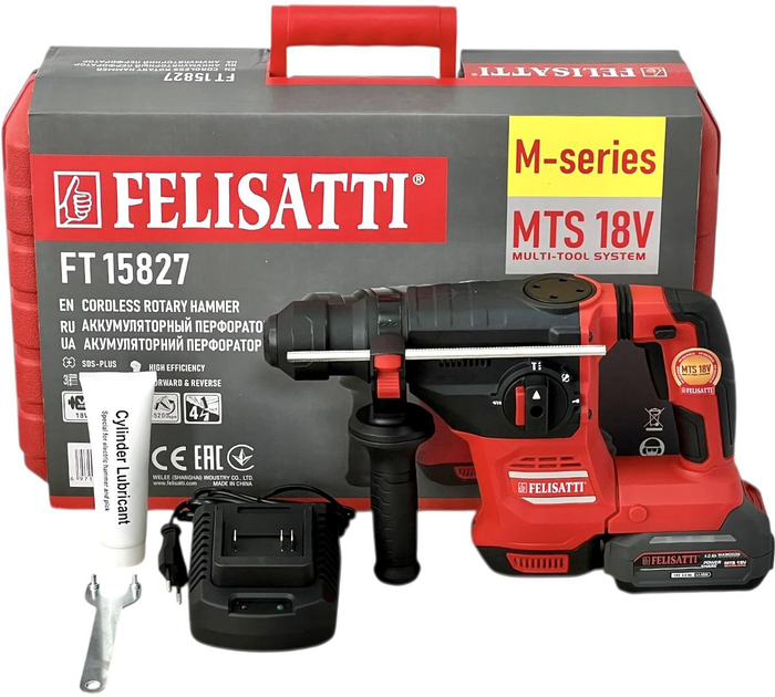 Перфоратор аккумуляторный Felisatti FT15827 - изображение 4