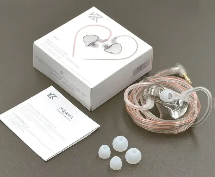 KZ EDCX White (без мікрофону) – In-Ear Monitor навушники з 10-мм динамічним драйвером для Hi-Fi звуку - зображення 5