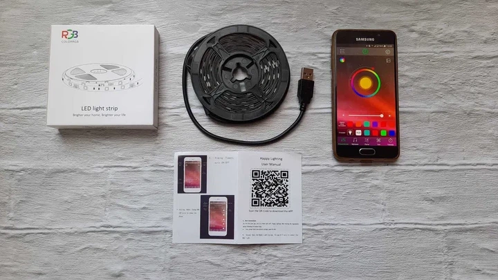 Стрічка світлодіодна 5м LED 5050 Smart BT APP RGB - зображення 7