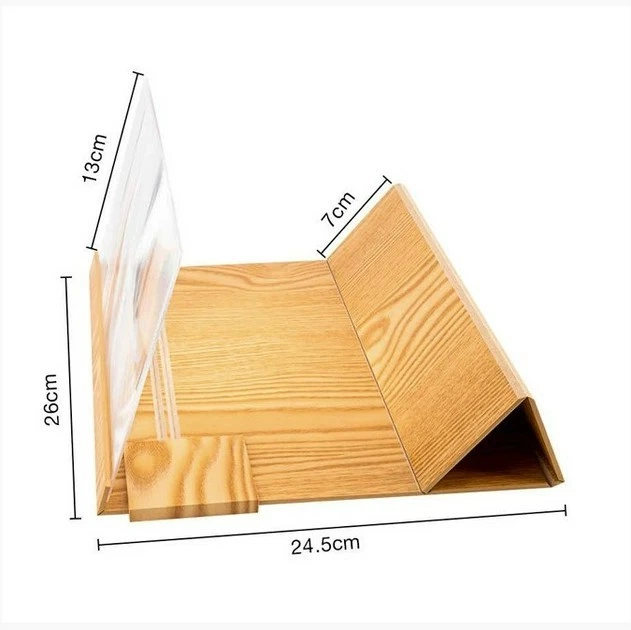 3D збільшувач екрана телефону Enlarged Screen Magnifier світле дерево - Фото 4 3D збільшувач екрана телефону Enlarged Screen Magnifier світле дерево - зображення 4