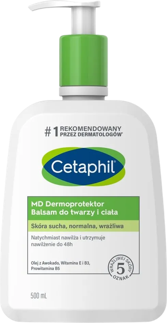 Бальзам для тіла Cetaphil MD Dermoprotektor зволожуючий 500 мл (5906881881132) - зображення 1