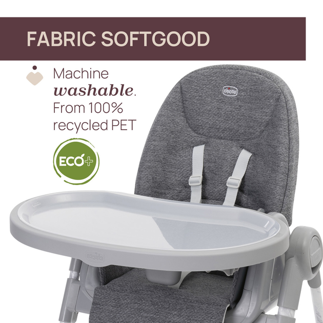 Krzesełko do karmienia Chicco Polly Armonia Carrara 3 w 1 Szare (8058664179015) - obraz 6