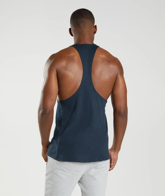 Спортивная майка GymShark React Stringer - Navy XXXL - изображение 2