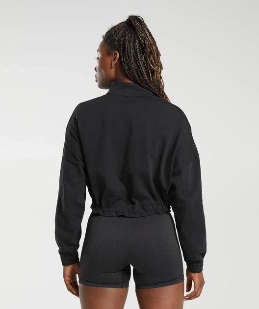 Спортивний пуловер Gymshark Lifting Lightweight 1/4 Zip Pullover Regular Fit Black S - зображення 2