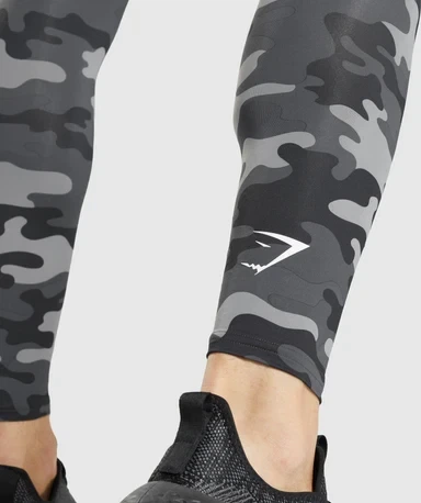 Мужские спортивные леггинсы Gymshark Element Baselayer Leggings - Grey Print - XXXL - Фото 5 Мужские спортивные леггинсы Gymshark Element Baselayer Leggings - Grey Print - XXXL - изображение 5