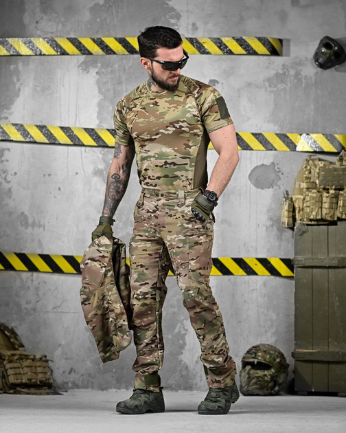 Тактический летний эластичный костюм 3 в 1 ветровка, штаны, футболка Combat Force Multicam XXXL - изображение 5