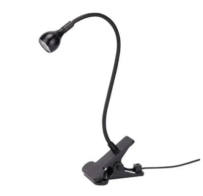Лампа прищіпка гнучка для сушіння нігтів з USB роз'ємом Чорна - зображення 4