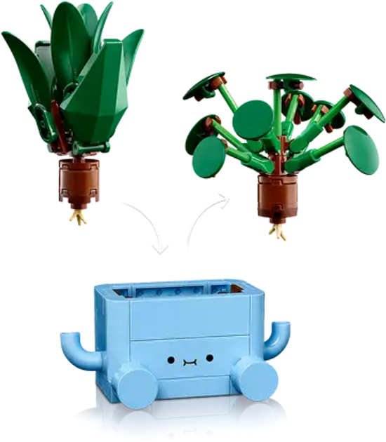 Zestaw klocków LEGO Botanicals Wesołe roślinki 217 elementa (10349) - obraz 5