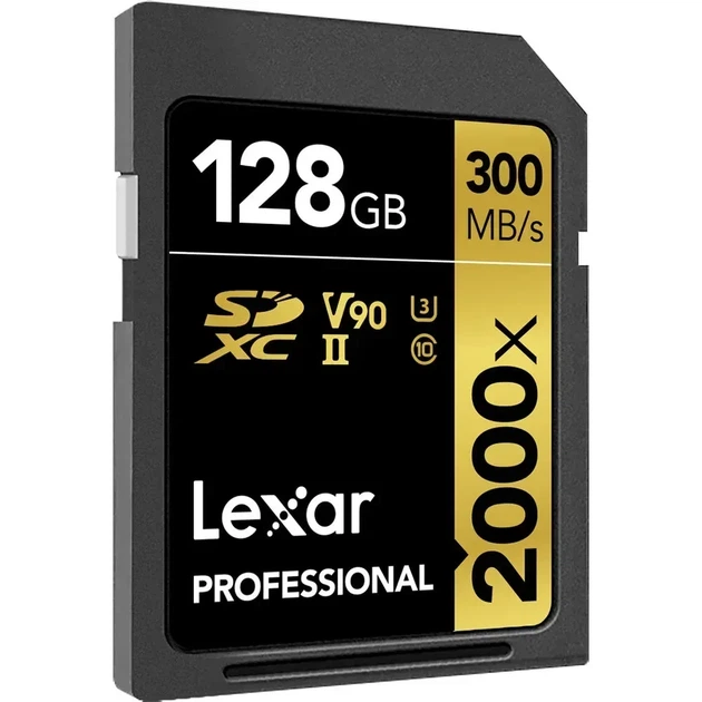 Карта памяти Lexar SDXC 128GB Professional 2000x UHS-II U3 ( 260/300 MB/s ) (LSD2000128G-BNNNG) - Фото 2 Карта памяти Lexar SDXC 128GB Professional 2000x UHS-II U3 ( 260/300 MB/s ) (LSD2000128G-BNNNG) - изображение 2