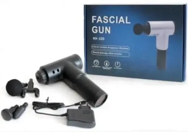 Массажер Fascial Gun KH-320, Портативный ручной массажер-пистолет для тела - изображение 2