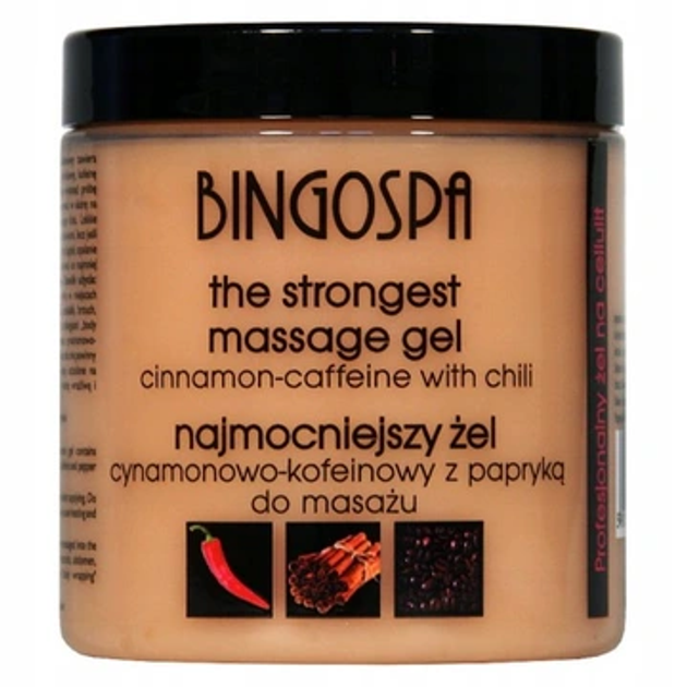 Żel do ciała BingoSpa Cynamon Pieprz Kofeina 250 g (5901842006036) - obraz 1