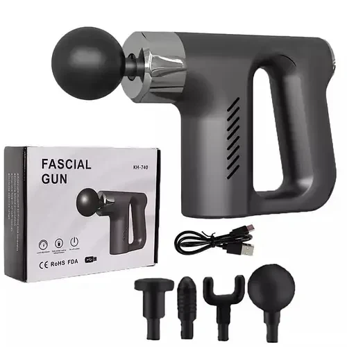 Ударный массажер Fascial Gun KH-740 портативный вибромассажер - изображение 2