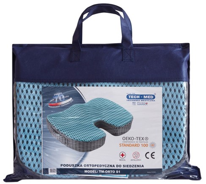 Poduszka ortopedyczna TECH-MED TM-ORTO S1 do siedzenia (5901812545930) - obraz 2
