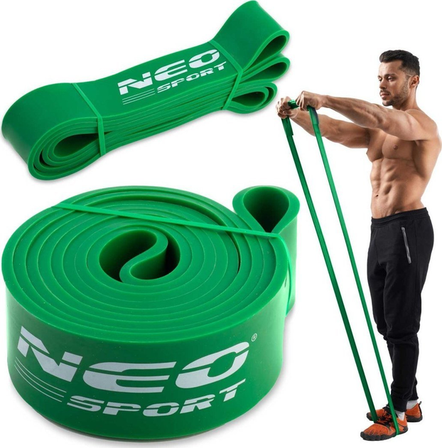 Стрічка Neo Sport для тренувань опірна ns 960 зелена (5903890617264) - зображення 5