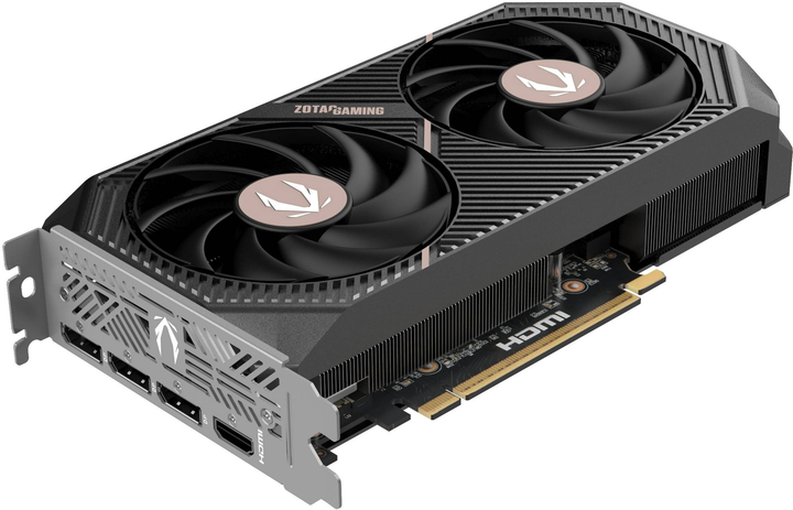Karta graficzna Zotac PCI-Ex GeForce RTX 5060 Ti GAMING AMP 8GB GDDR7 (128bit) (2632/28000) (HDMI, 3 x DisplayPort) (ZT-B50610F-10M) - obraz 3
