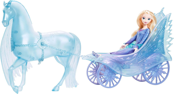 Kareta Mattel z lalką Elsa i koniem Nokk FRZ JBG56 (194735259724) - obraz 3
