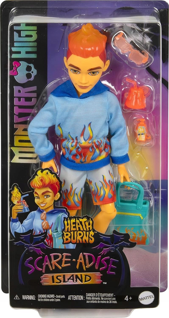 Lalka Mattel Monster High Scare-adise Island Wyspa Straszy Heath Burns 33.7 cm HRP69 (194735183548) - obraz 1
