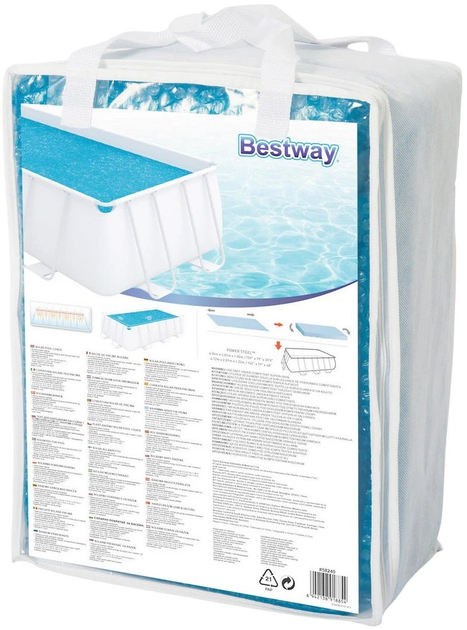 Сонячне накриття для басейну Bestway 404 x 201 см 58240 (6942138918854) - зображення 4