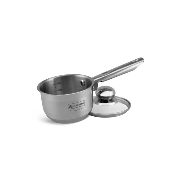 Ковш из нержавеющей стали с стеклянной крышкой Edenberg 1.5 л 16*9.5см (EB-3033) - изображение 4